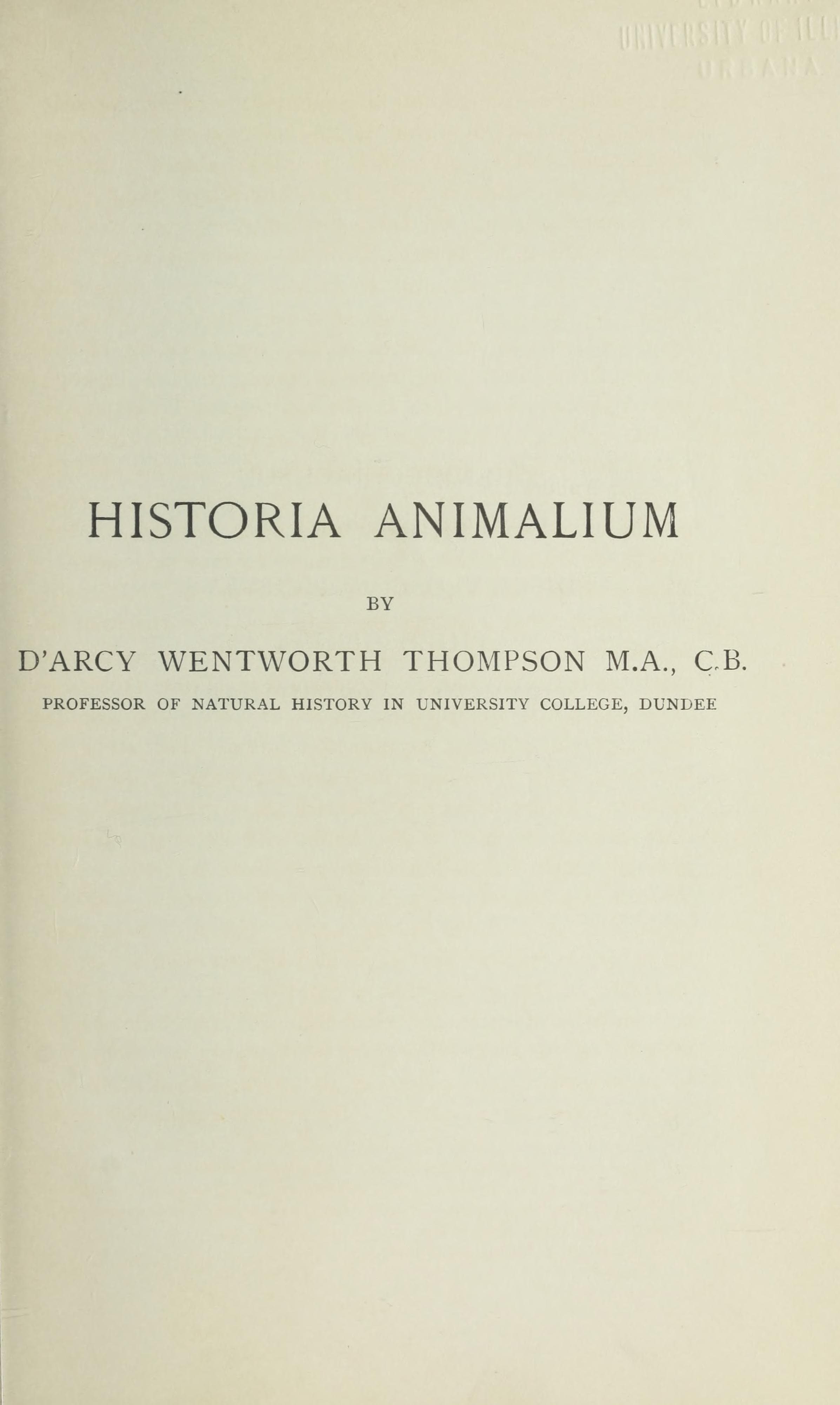 Historia Animalium