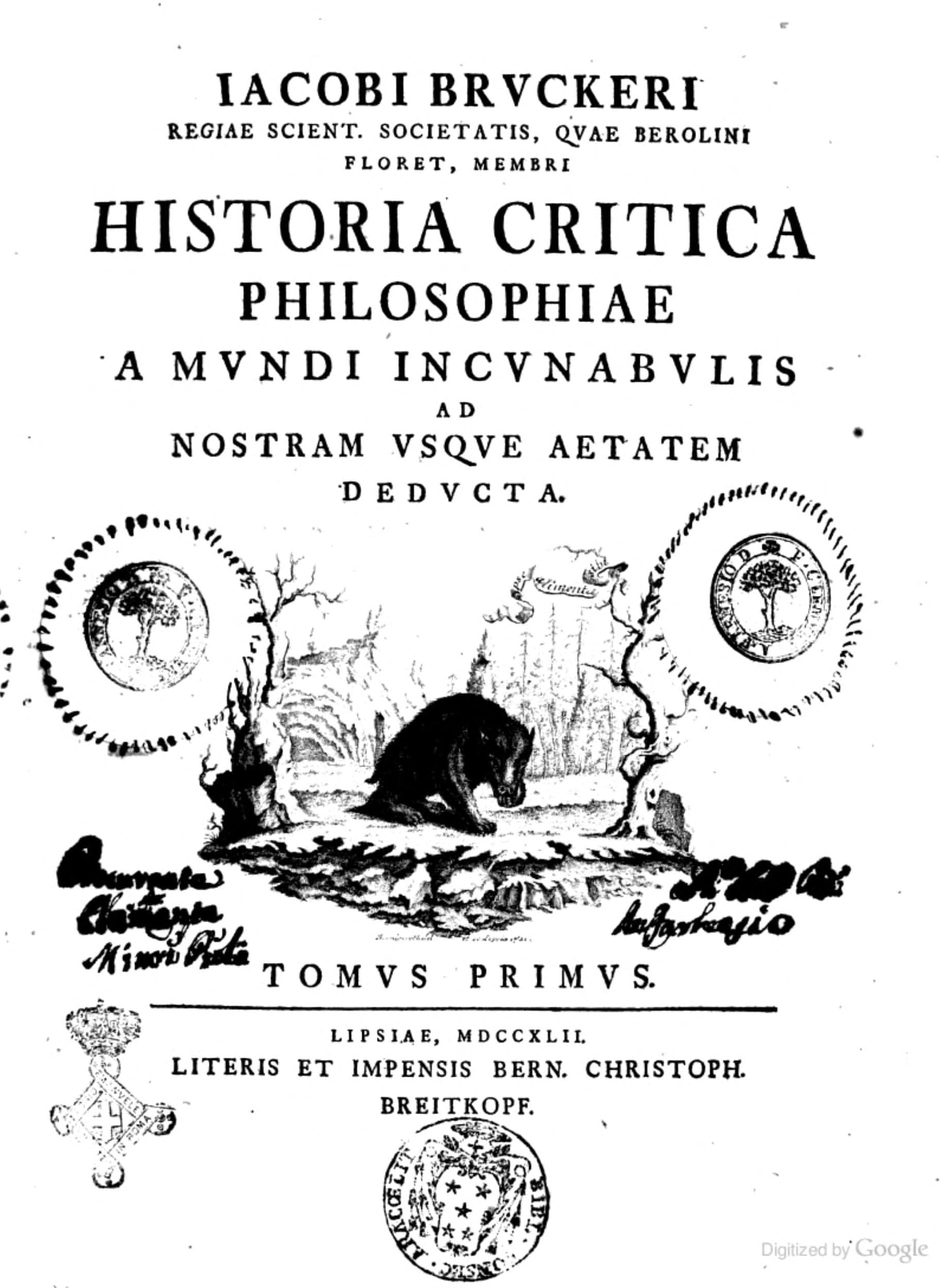 Historia Critica Philosophiae
