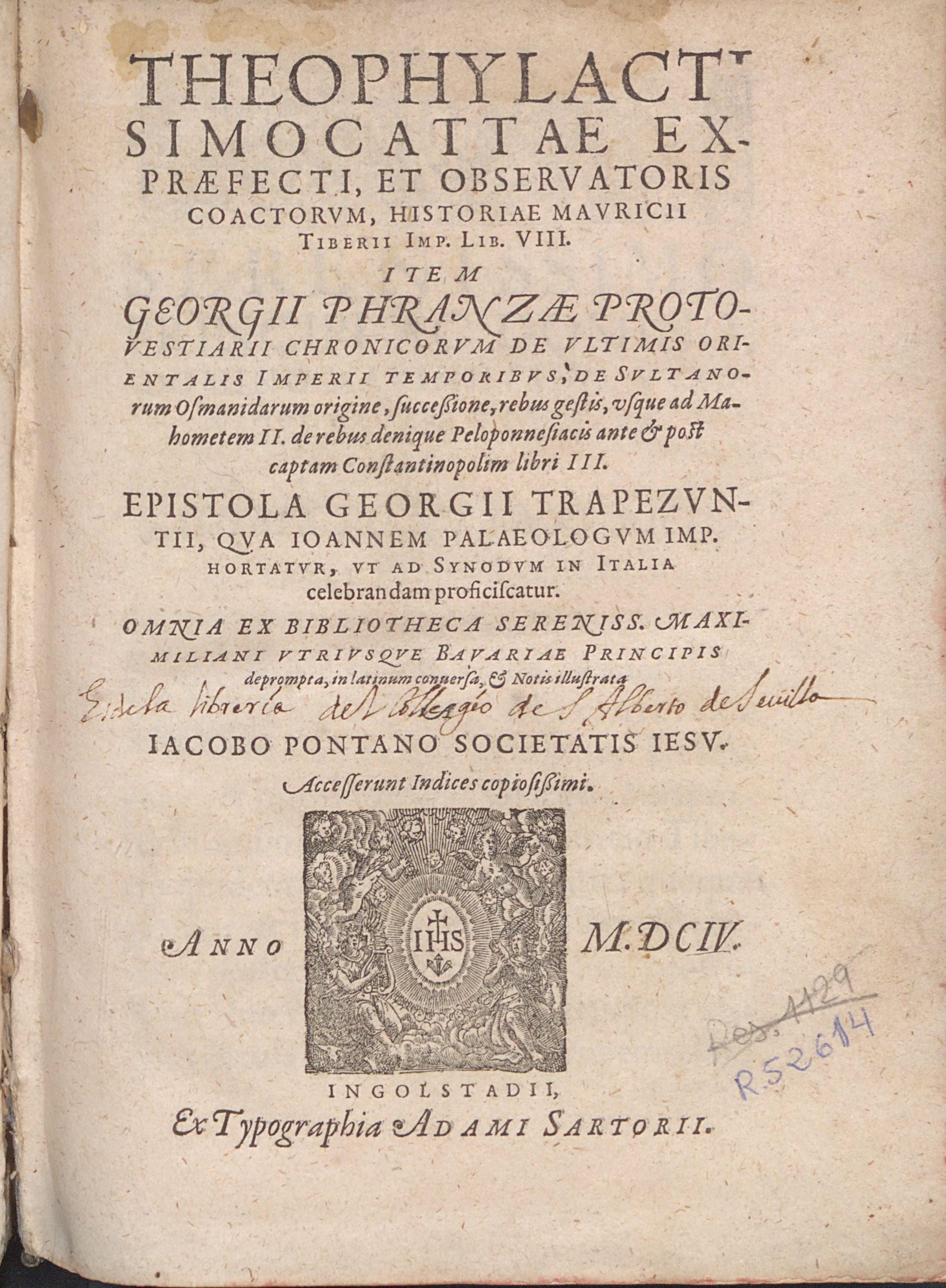 Historiae Byzantinae scriptores tres