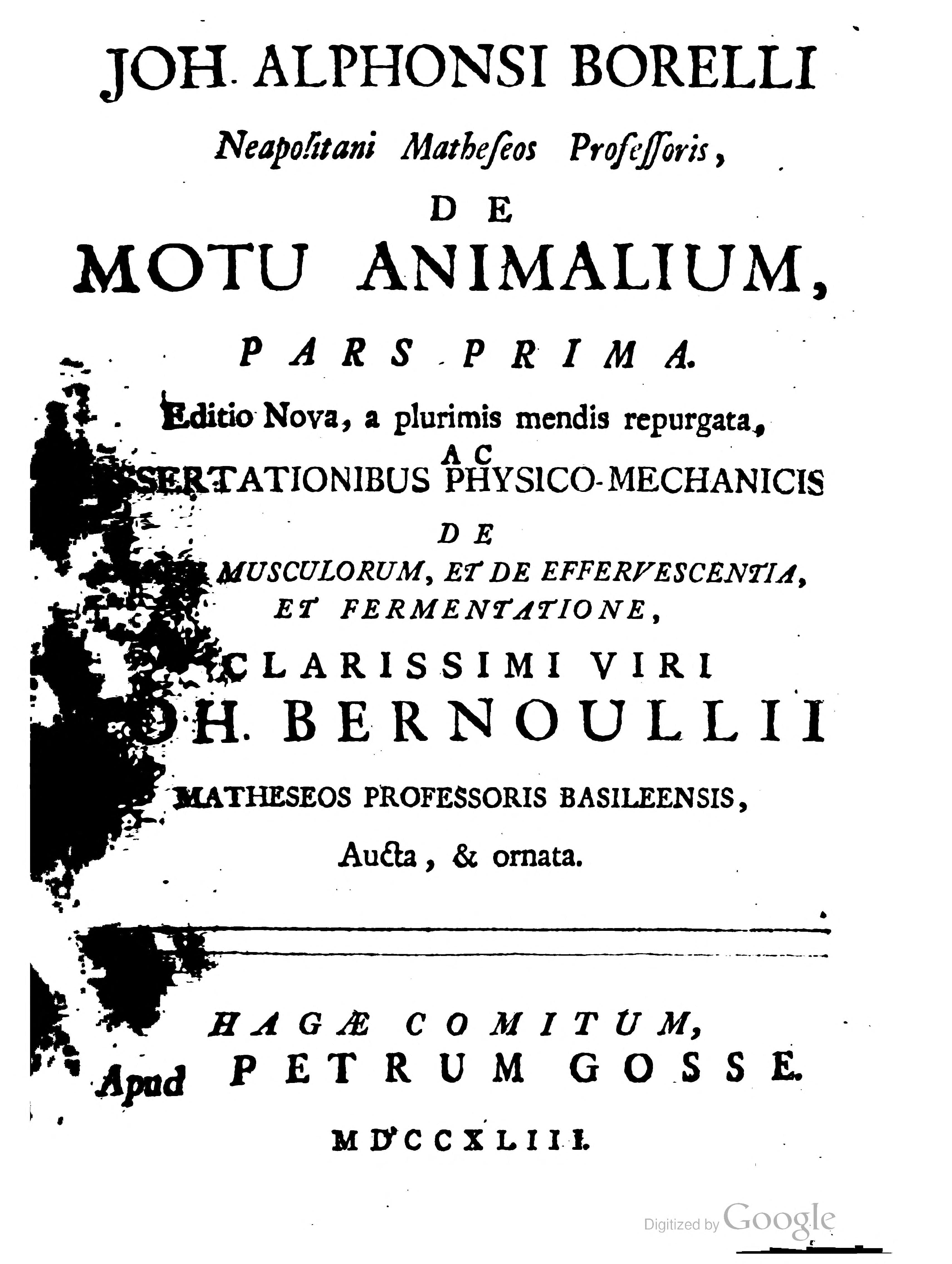 De Motu Animalium