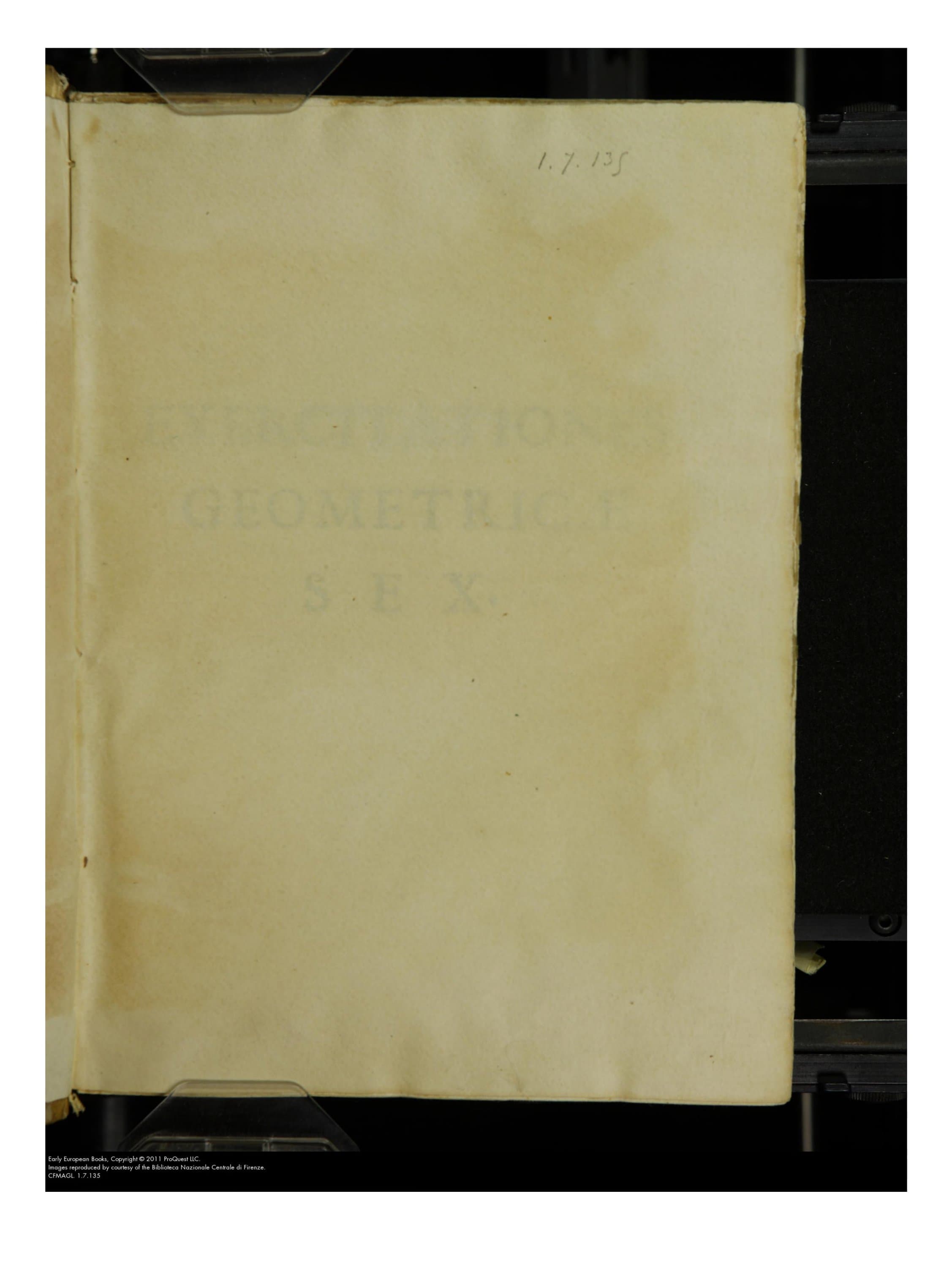 Exercitationes Geometricae Sex