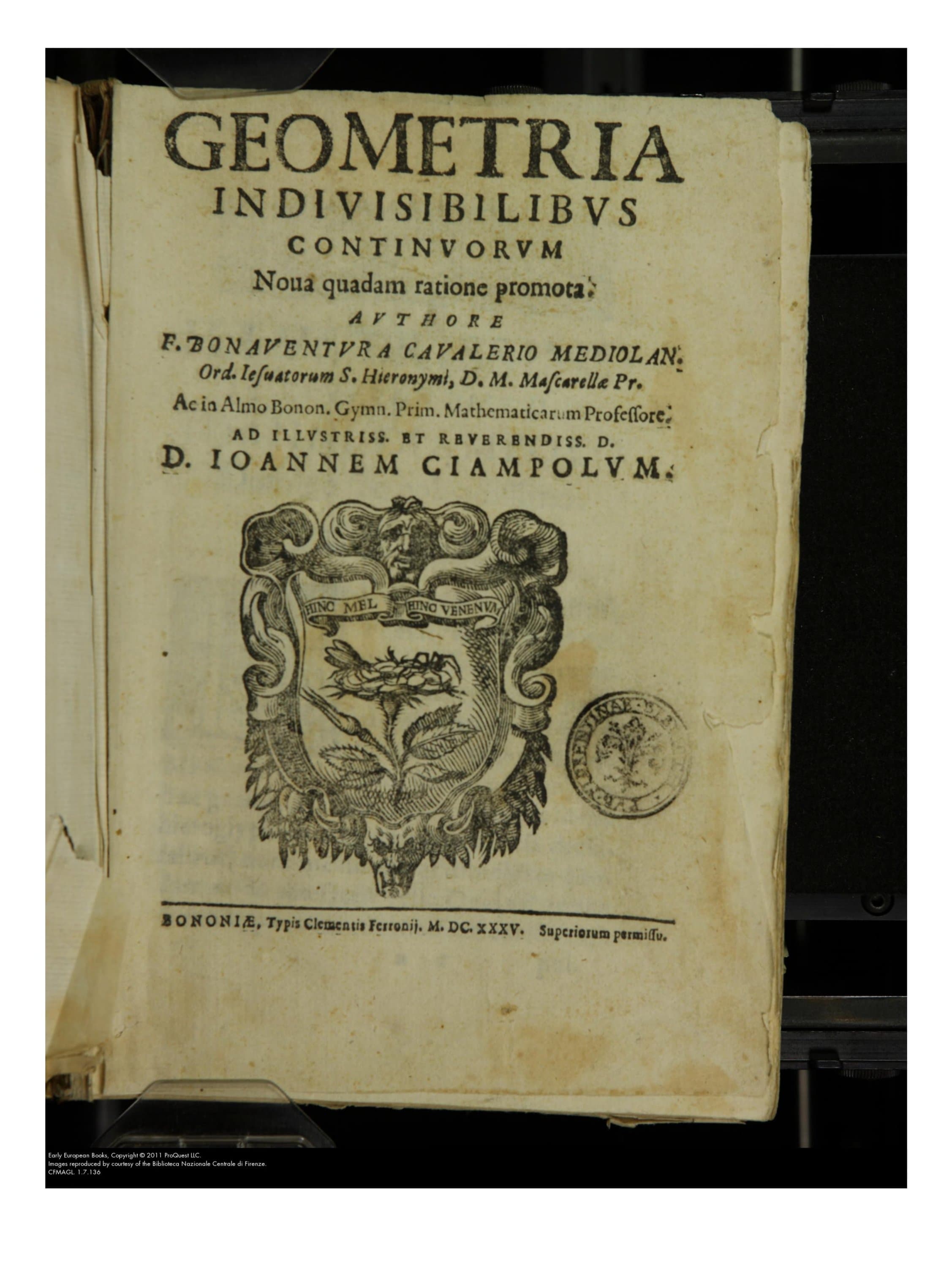 Geometria Indivisibilibus Continuorum