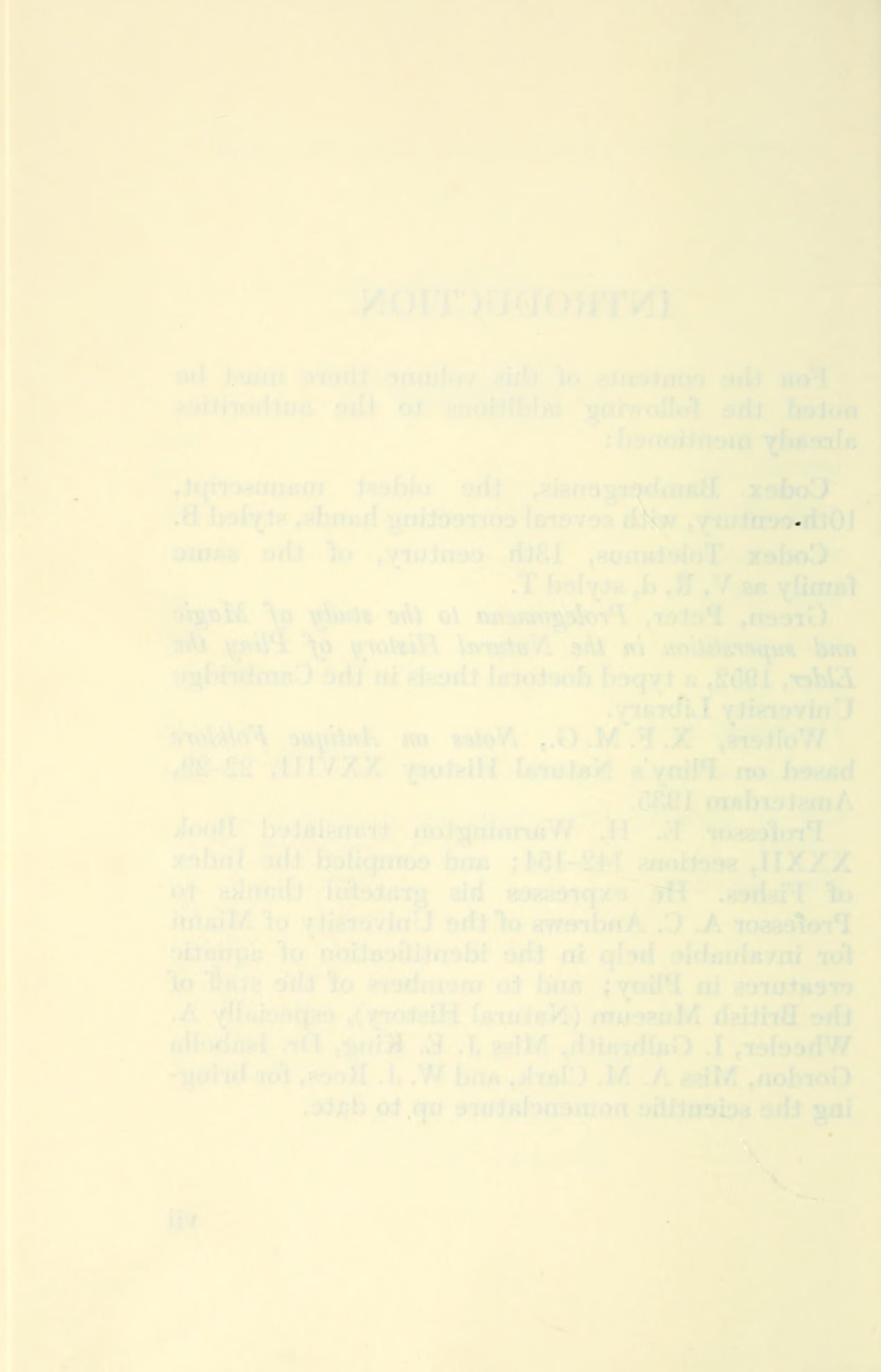 Pliny Natural History, Vol. VIII (Loeb Latin-English)