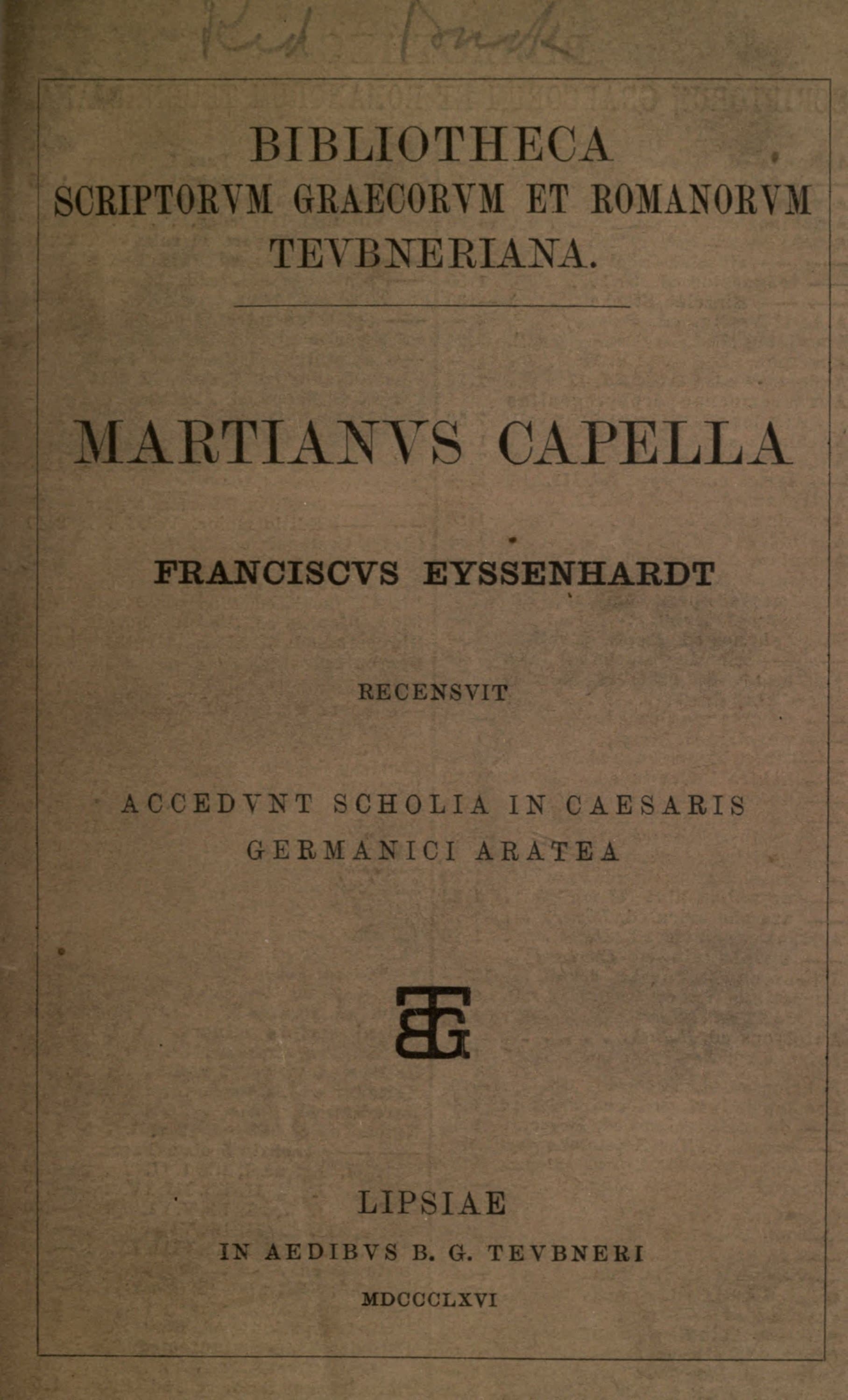 De Nuptiis Philologiae et Mercurii