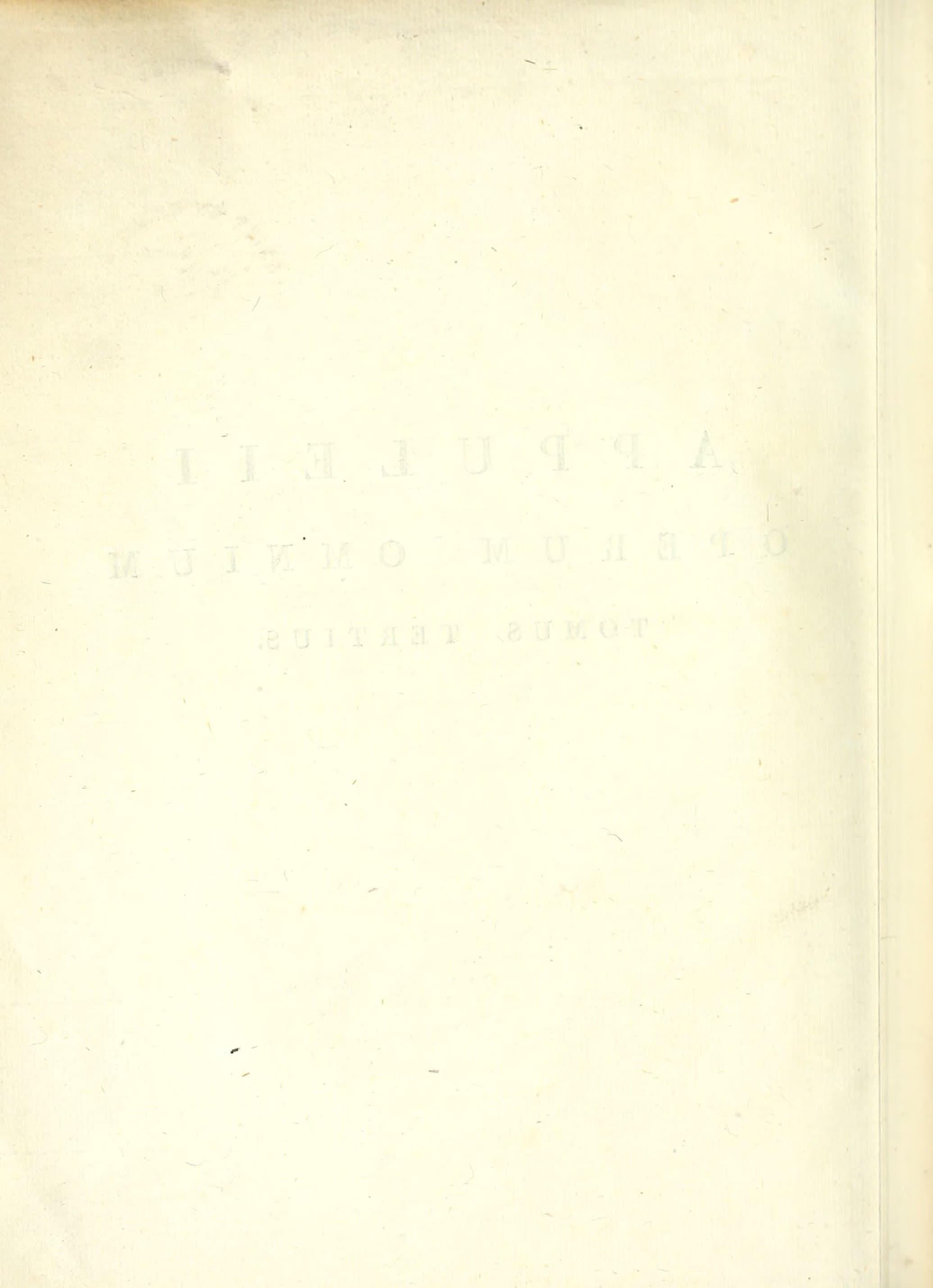 Opera Omnia, Vol. III