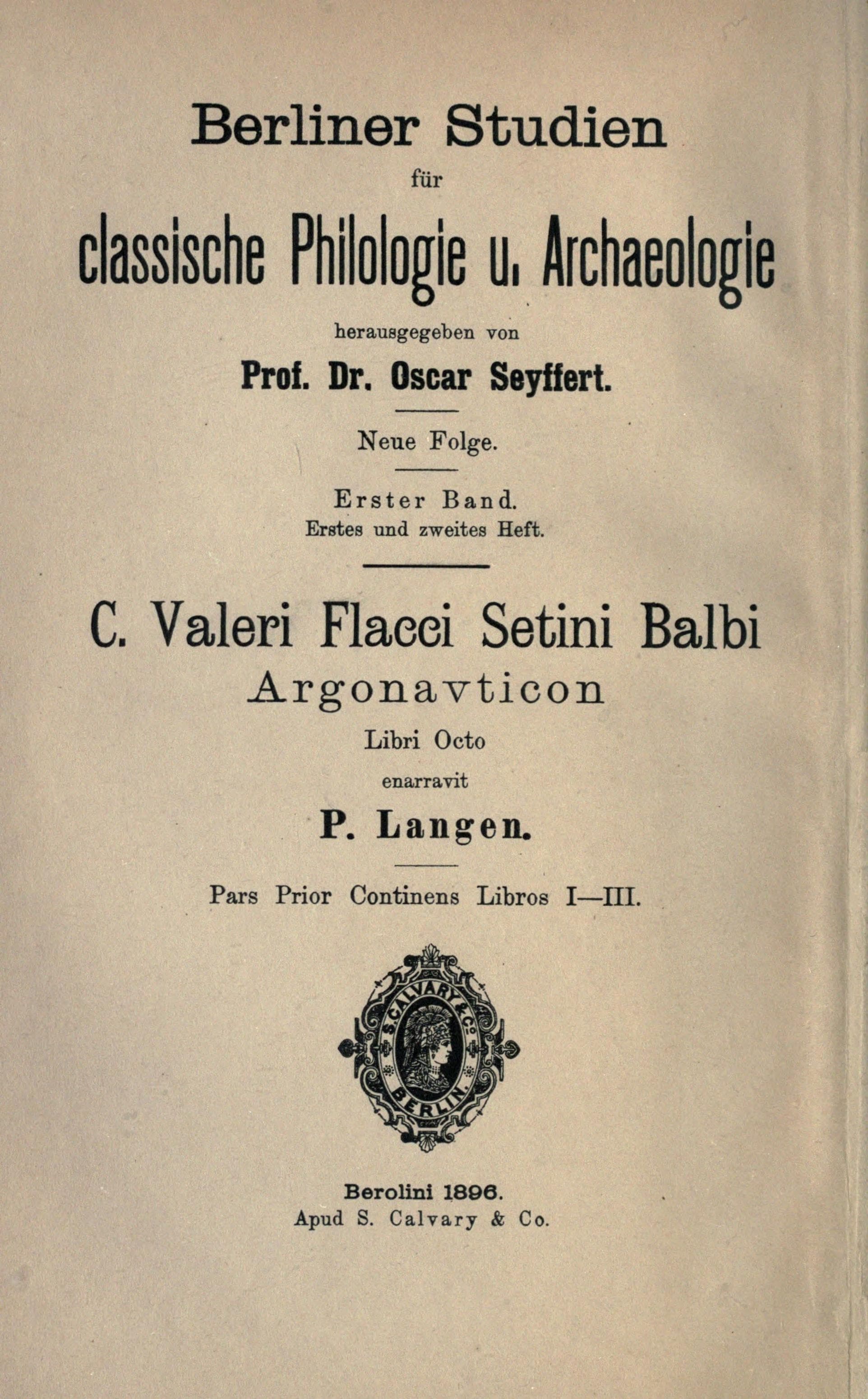 Argonauticon Libri Octo