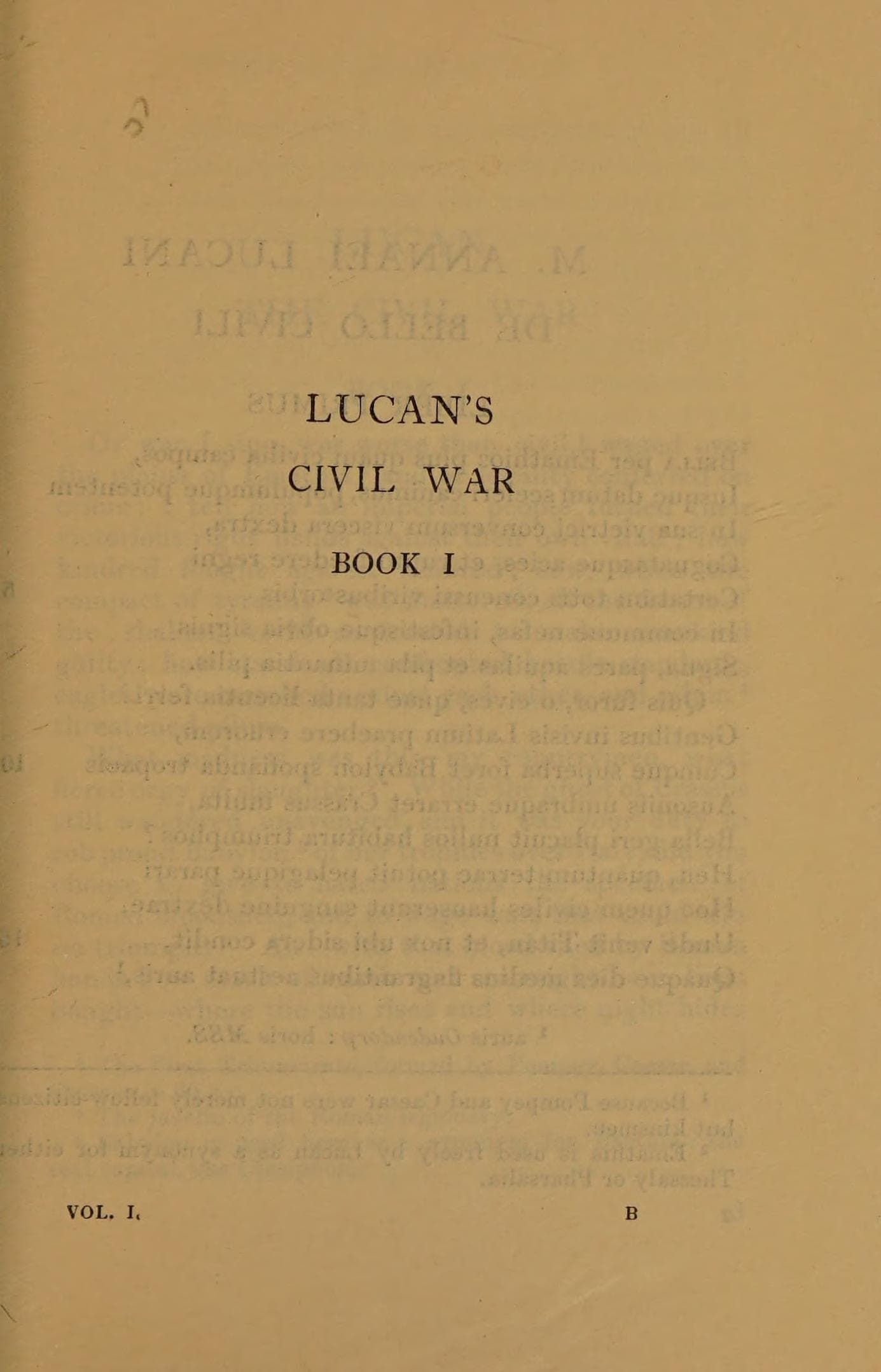 Lucan, with an English Translation (Loeb)