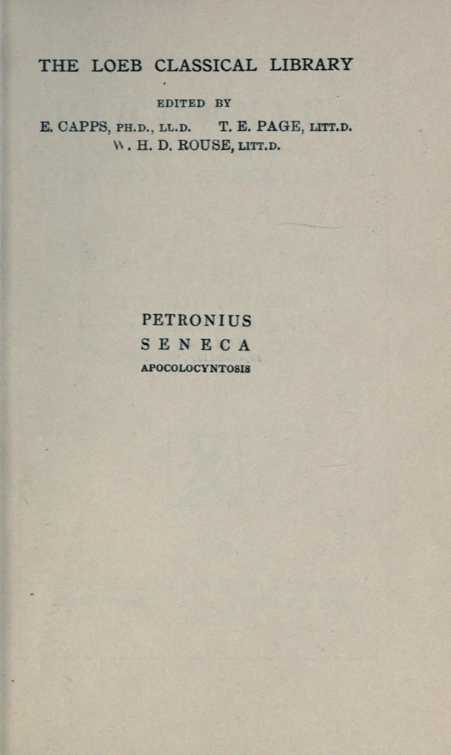 Petronius (Loeb)