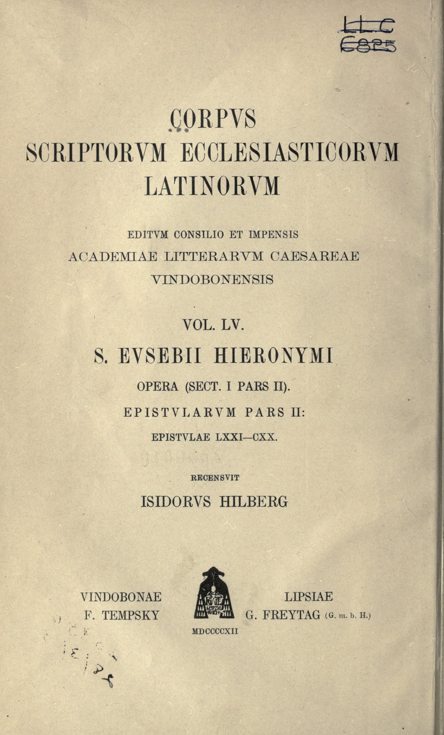 Corpus Scriptorum Ecclesiasticorum Latinorum, Vol. LV: Augustini Epistulae Pars II