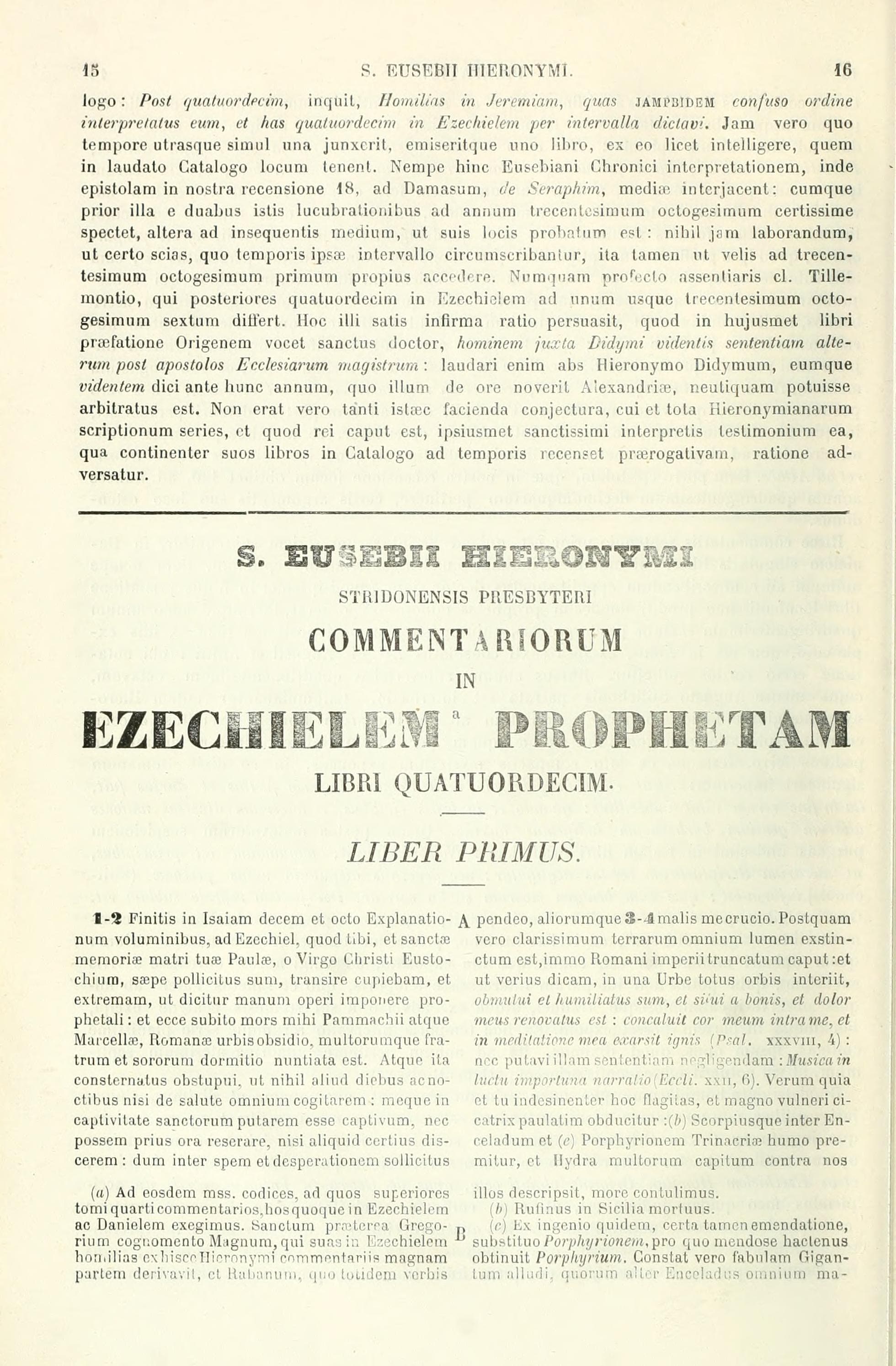 Sancti Eusebii Hieronymi Stridonensis Presbyteri Opera Omnia, Vol. V