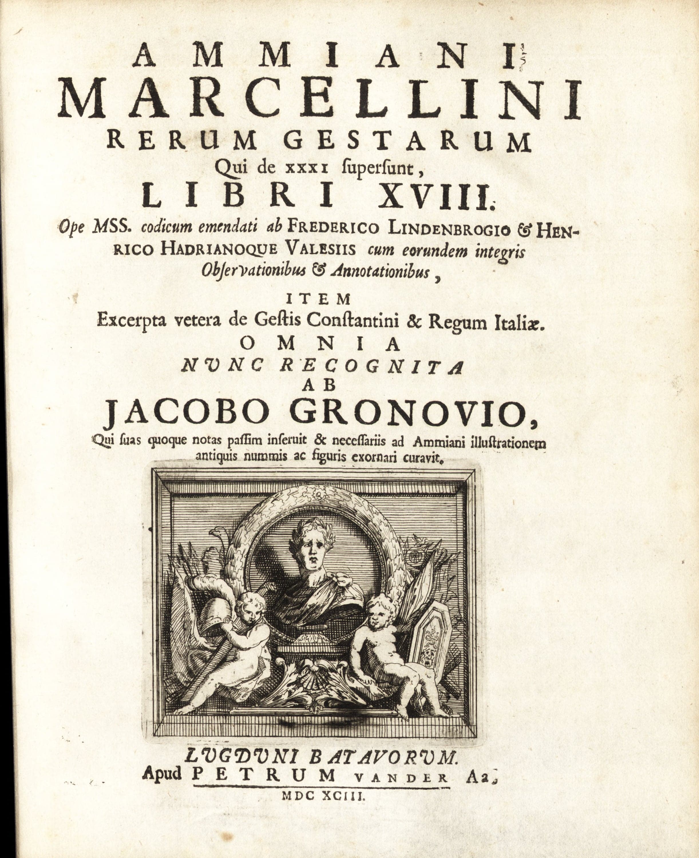Ammiani Marcellini Rerum Gestarum Libri XVIII (Valesius 1693)