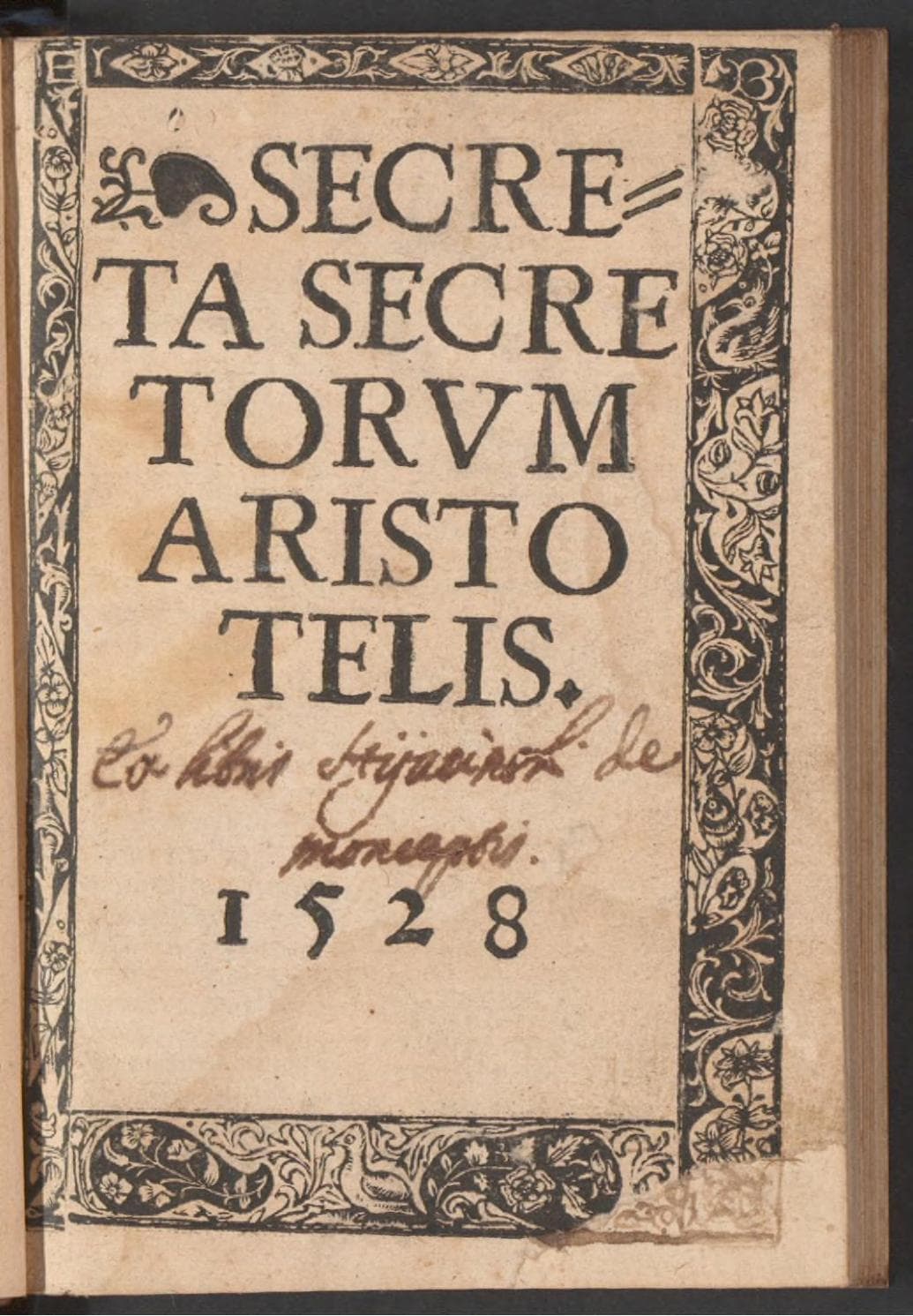 Secreta Secretorum Aristotelis