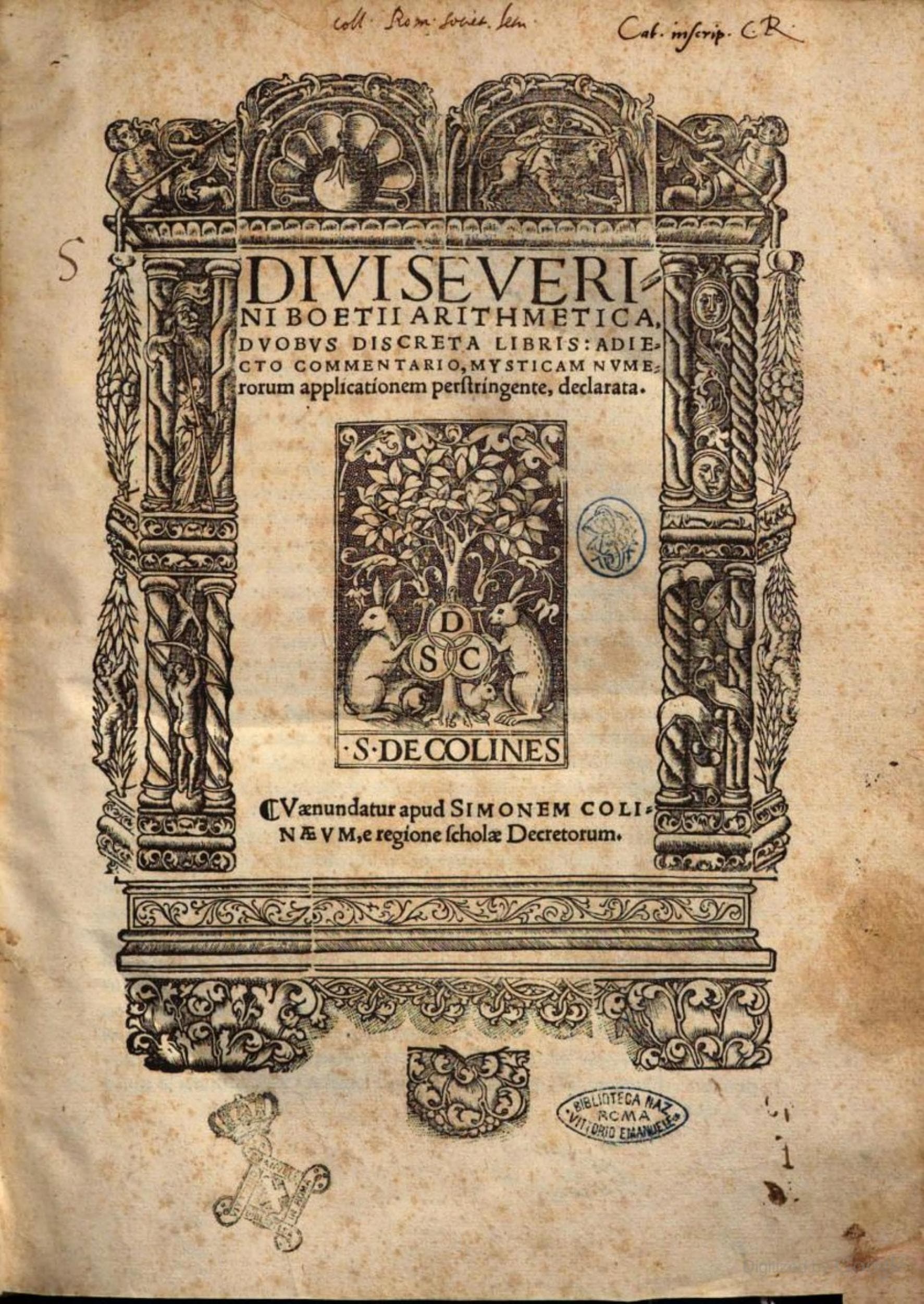 Boethii Arithmetica (Girardi Russi commentary)