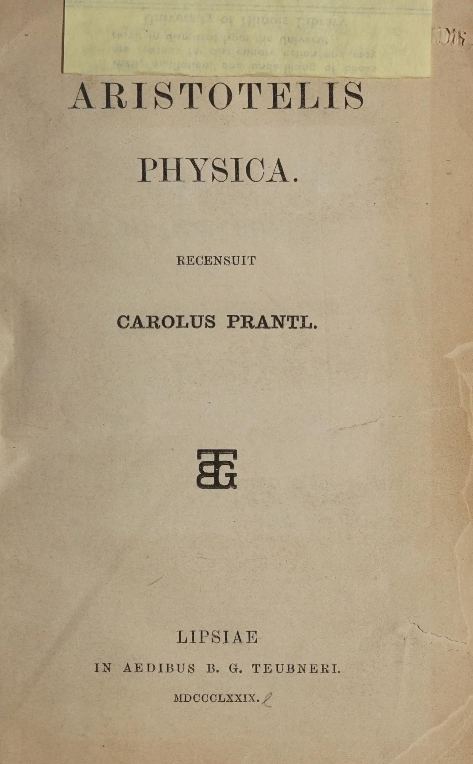Aristotelis Physica