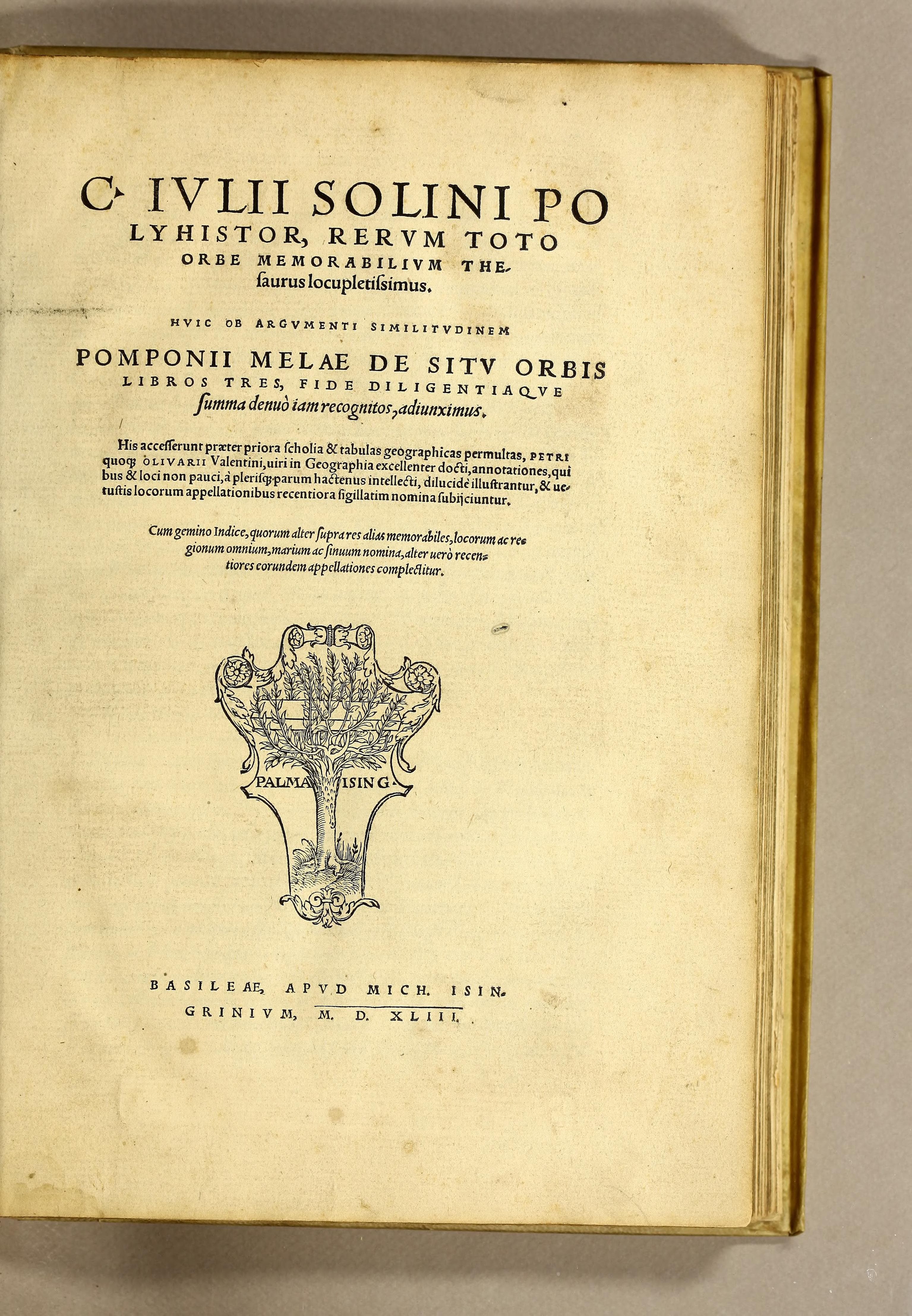 C. Iulii Solini Polyhistor (1543)