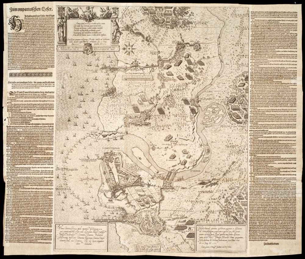 [Kaart van het beleg van Geertruidenberg] /, Bapt. Boazio descripsit geometric; ... Jacob. de Geijn figurab. sculp. et excu.