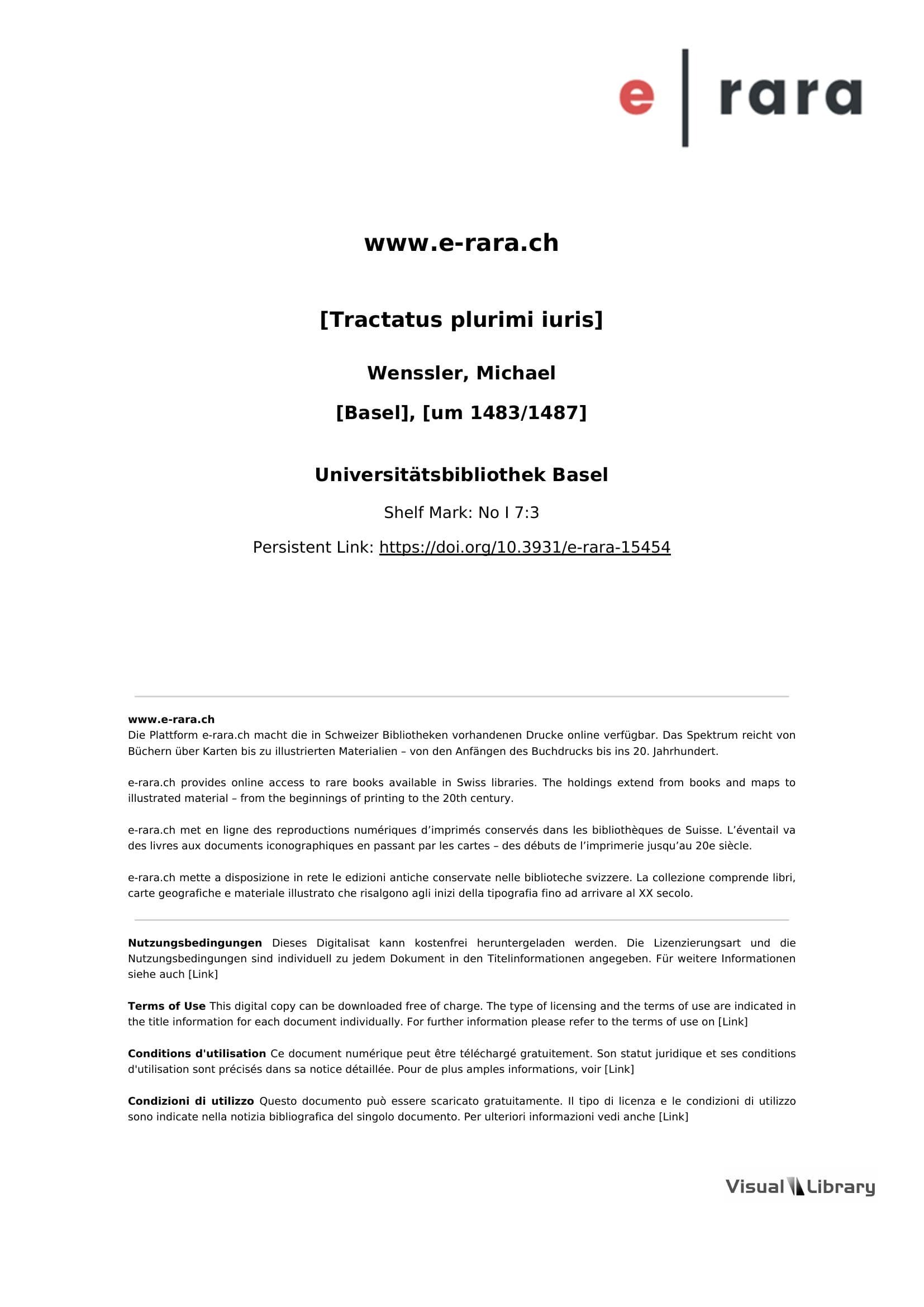 [Tractatus plurimi iuris]