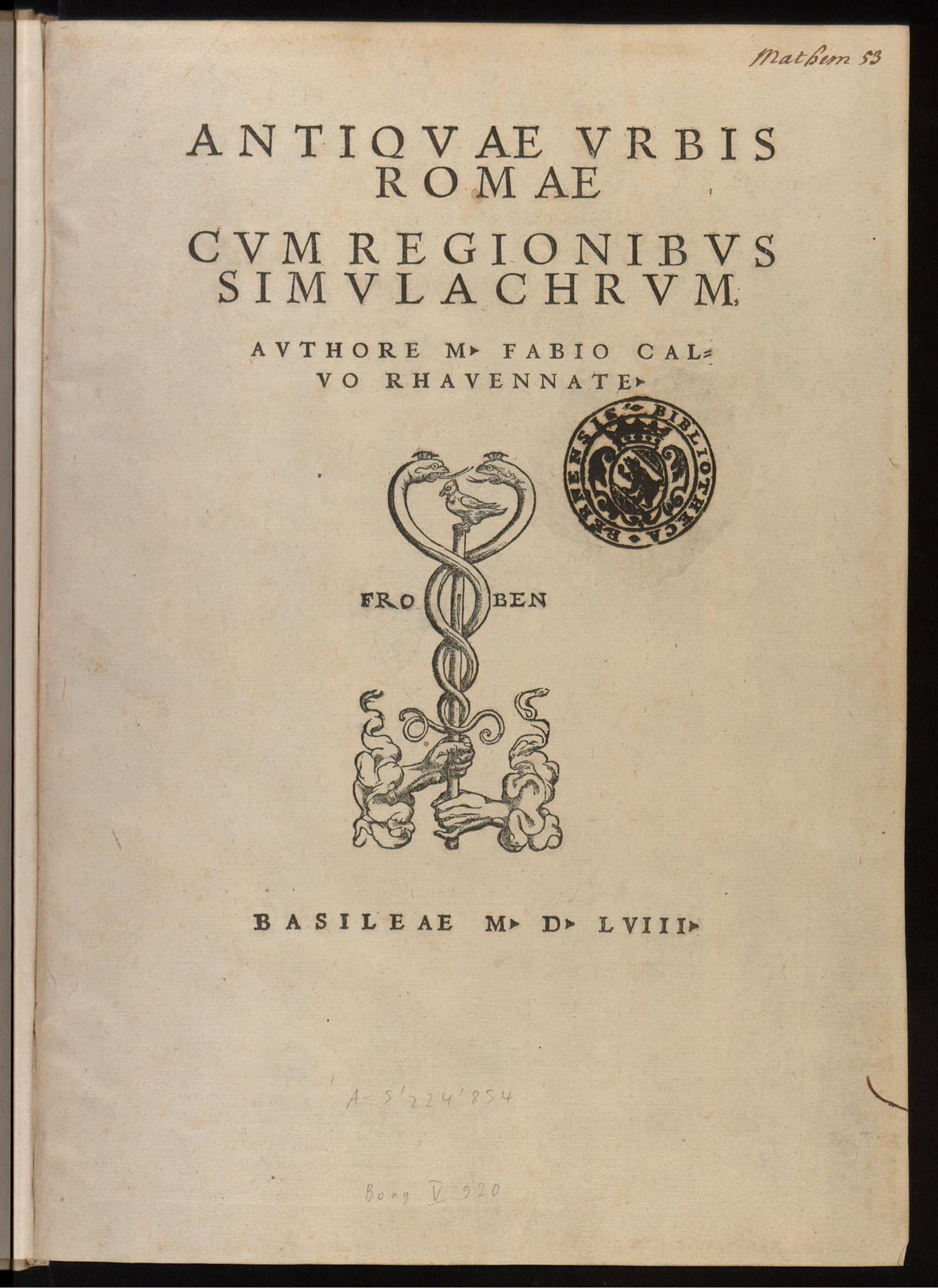 Antiquae urbis Romae cum regionibus simulachrum