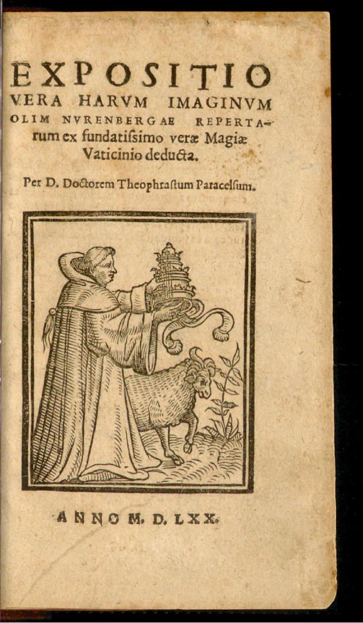 Expositio vera harum imaginum olim Nurenbergae repertarum ex fundatissimo verae magiae Vaticinio deducta