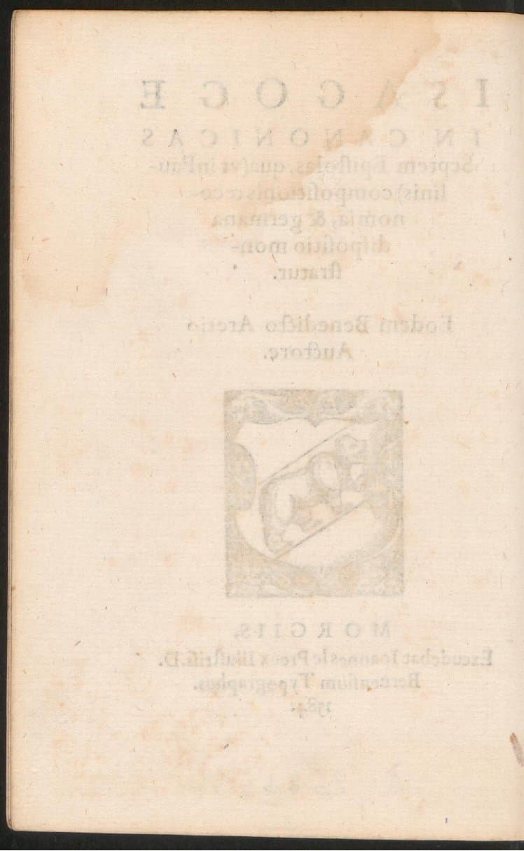 Isagoge in canonicas septem epistolas : qua (ut in Paulinis) compositiones oeconomia, &amp; germana dispositio monstratur