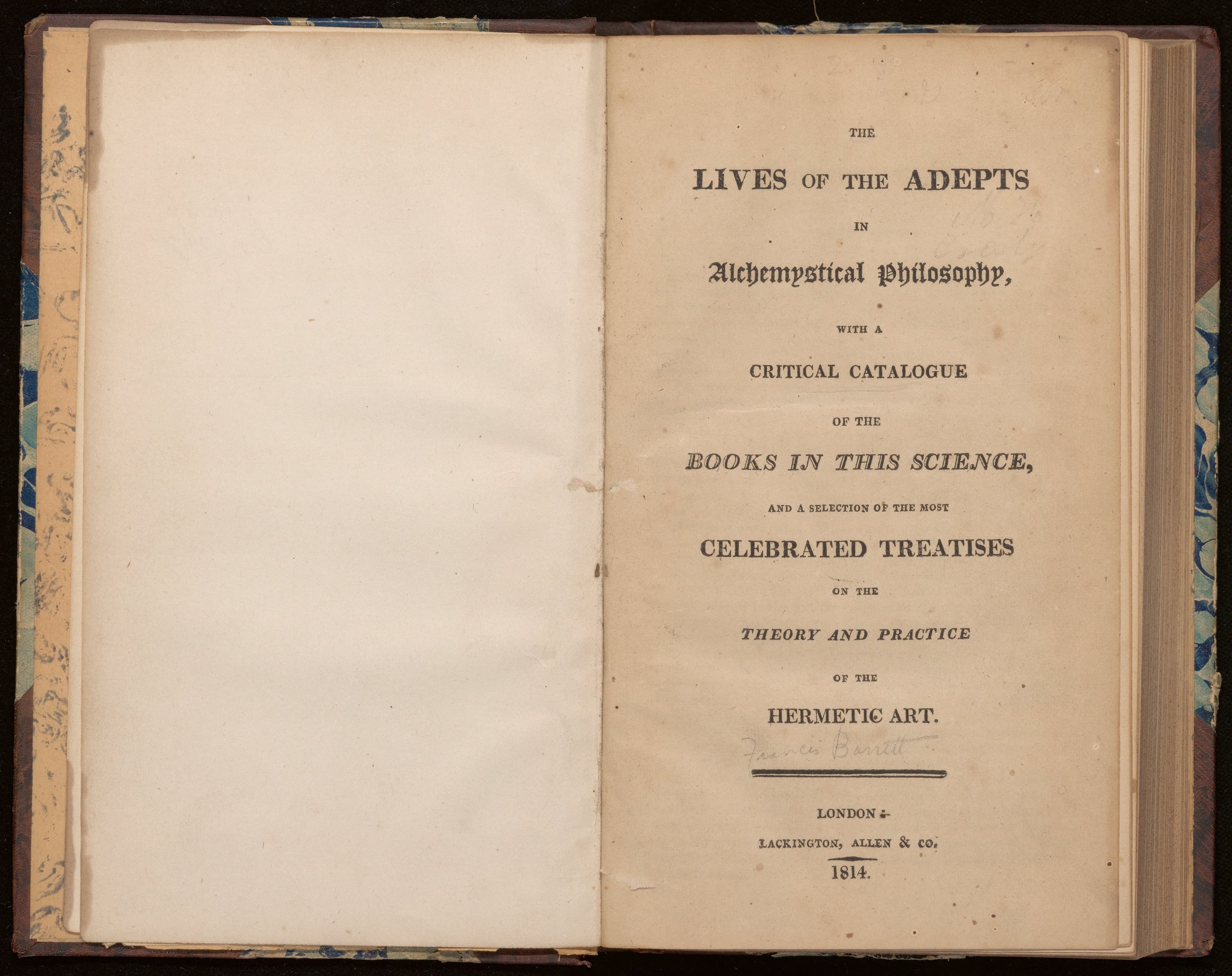 The lives of the adepts in alchemystical philosophy