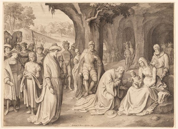 Aanbidding der koningen, RP-P-BI-5076