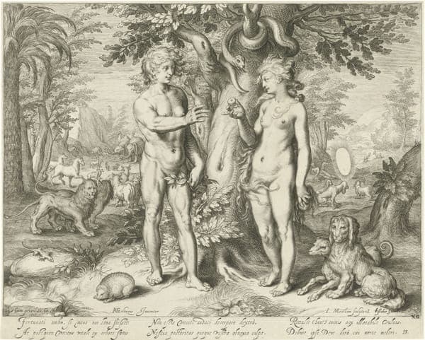 Adam en Eva in het paradijs