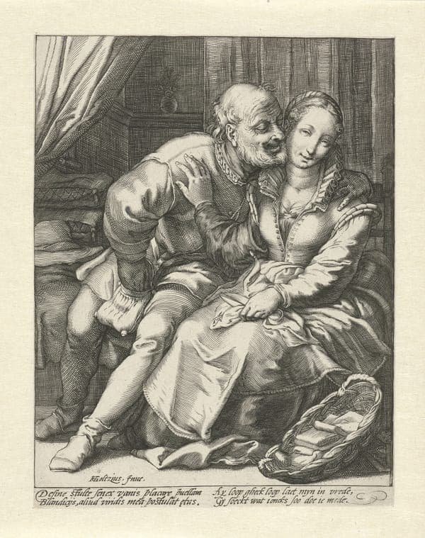 Afwijzing van een oude man, RP-P-OB-52.946