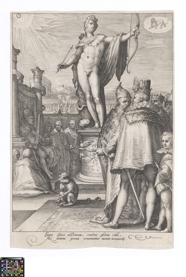 Apollo presiding over the arts of government