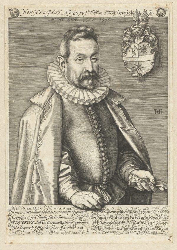 Jan Nicquet, by Hendrick Goltzius