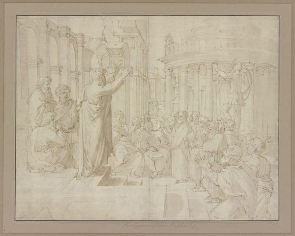 St Paul Preaching in Athens