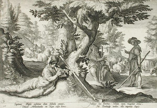 Battus Changed into a Stone