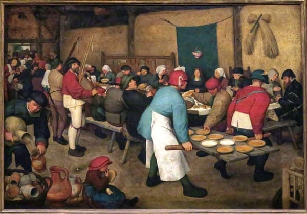 Bauernhochzeit 1568 von Pieter Bruegel d.Ä.
