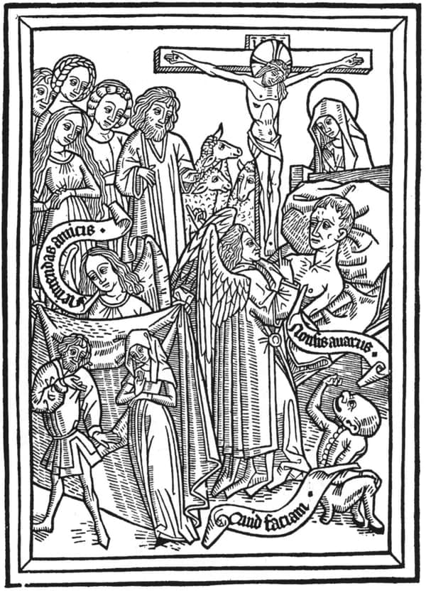 Bona inspiratio angeli contra avariciam, c. 1450