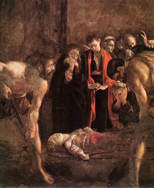 Burial of St Lucy (detail)
