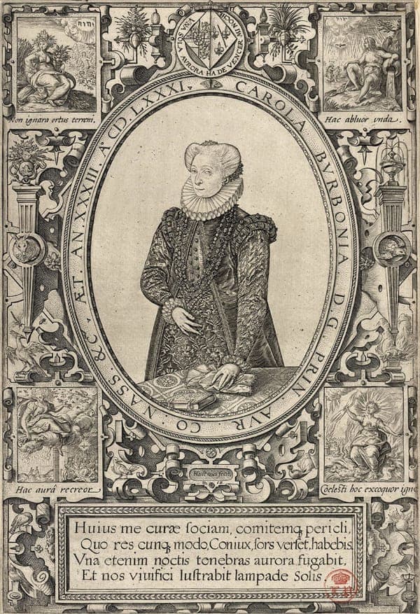 Charlotte de Bourbon Goltzius 1581