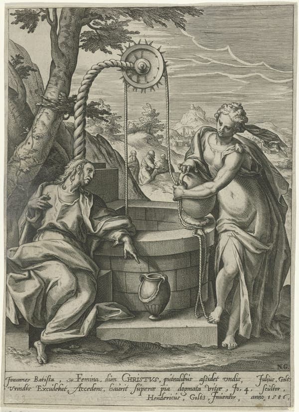 Christus en de Samaritaanse vrouw, RP-P-OB-9855