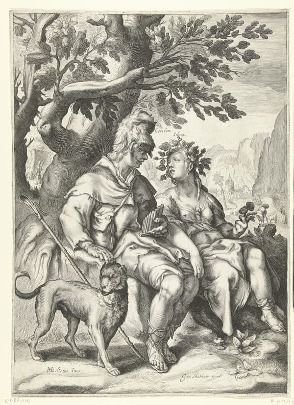 Coridon en Silvia, RP-P-OB-10.387