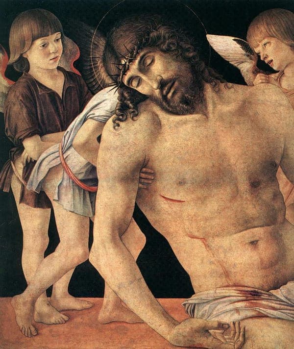 Dead Christ Supported by Angels (Pietà) detail