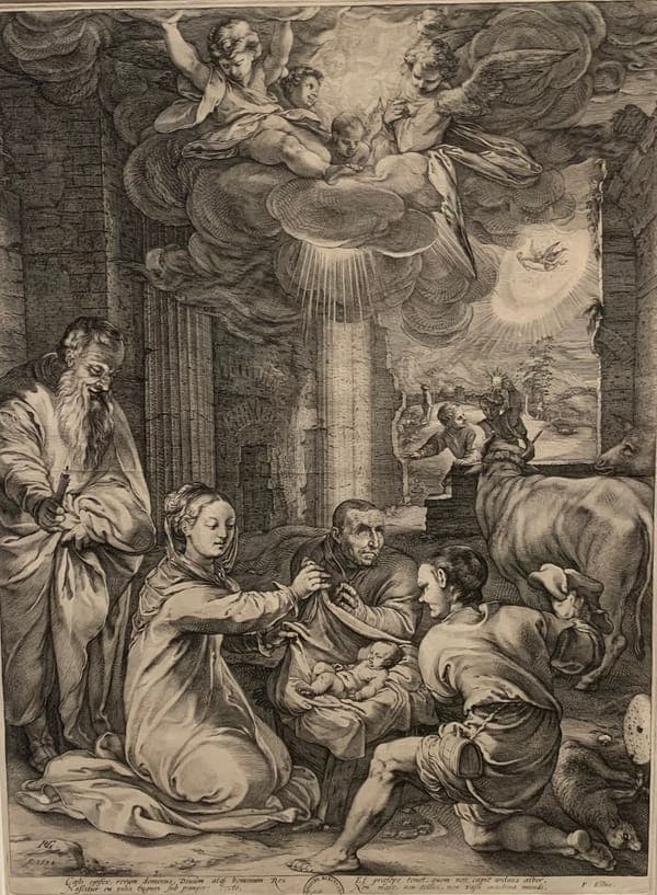 Die Anbetung der Hirten - Hendrick Goltzius