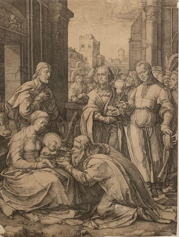 Die Anbetung der Könige - Hendrick Goltzius