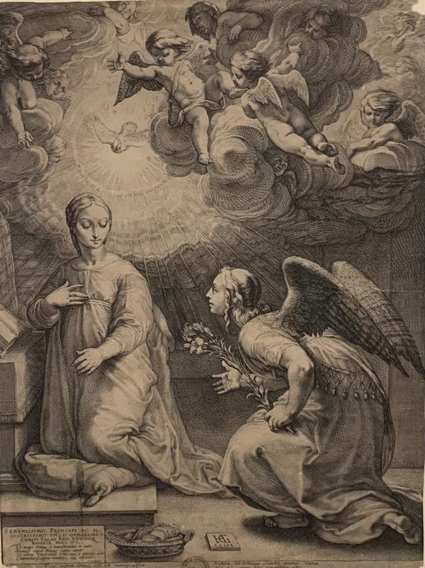 Die Verkündigung - Hendrick Goltzius