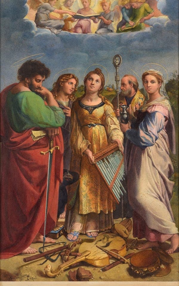 Eduard Kaiser nach Raffael Hl Cäcilia