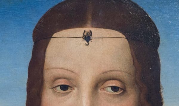 Elisabetta Gonzaga by Raphael - Details Scorpion