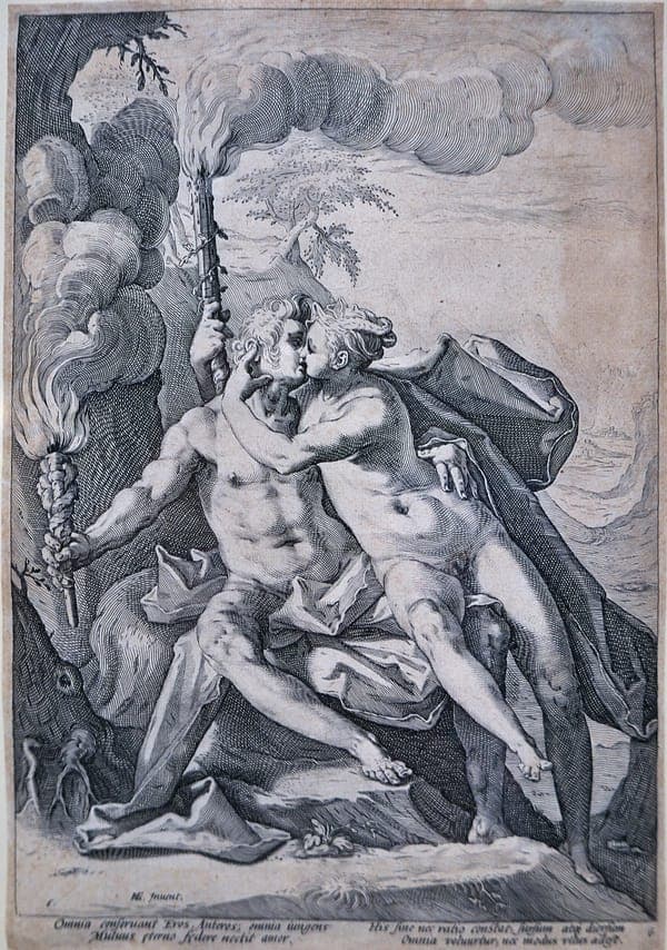 Eros y Anteros, Hendrick Goltzius