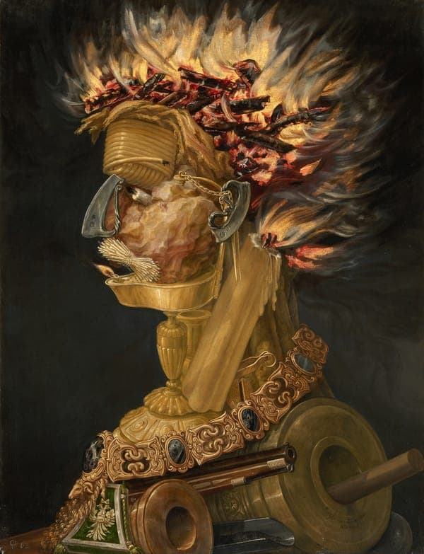 German: Feuer The allegory of Fire
