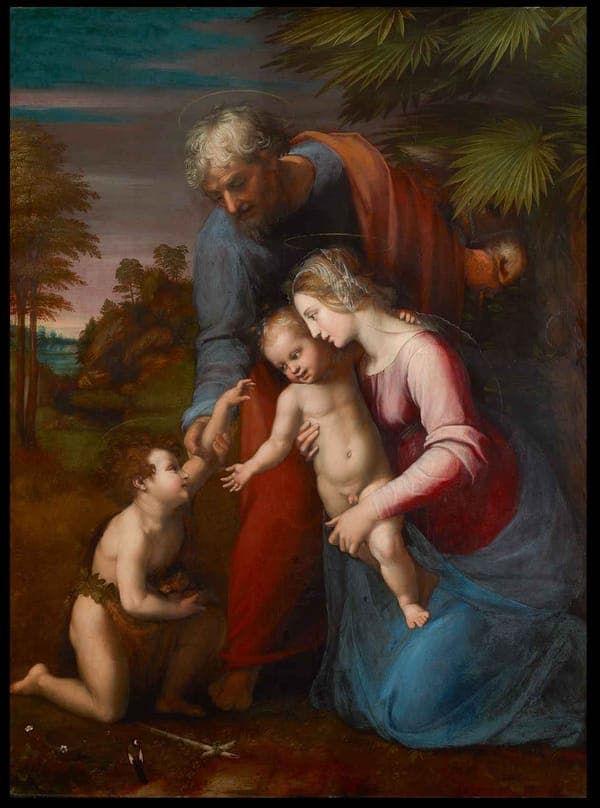 Holy Family and young St. John the Baptist