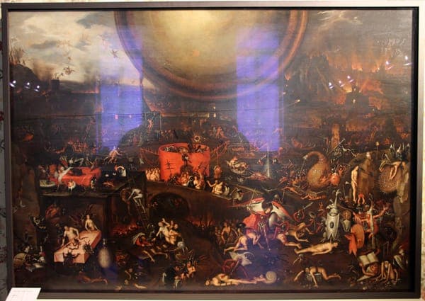 Il civetta (henri met de bles), inferno