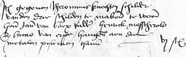 ILVB register 1501-1507 fol 190v line 11-15