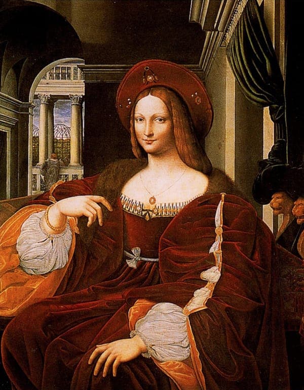 Isabella di Aragona as Mona Lisa